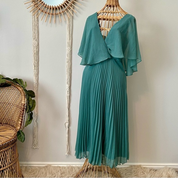 ASOS midi flutter sleeve pleated dress ✨Speak Now Era✨ - Picture 1 of 3